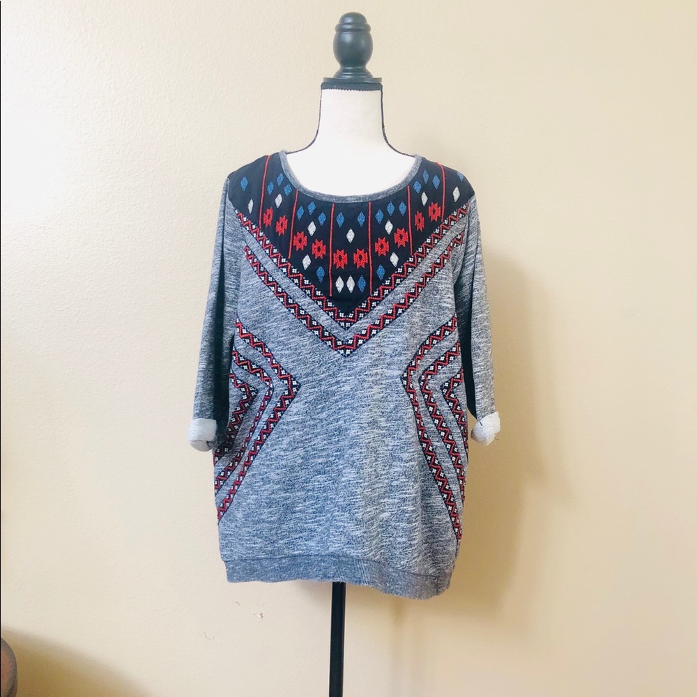 H&M Ethnic terry top